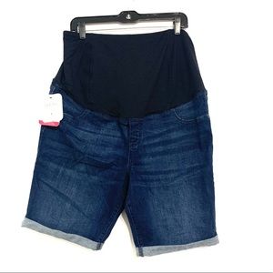 🎉HP🎉 New Isabel Maternity Denin Shorts Size 16